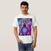 Krypto/Bitcoin Stealth T - Shirt Blau Lila (Vorne ganz)