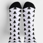 Krypto-Bulle Weiß Socken (Oben)