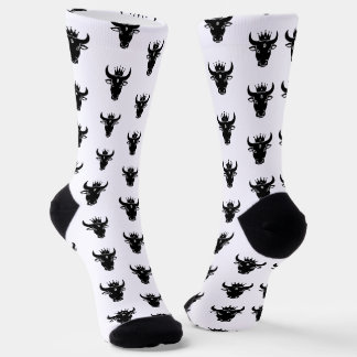 Krypto-Bulle Weiß Socken
