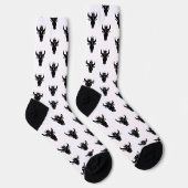 Krypto-Bulle Weiß Socken (Rechts)