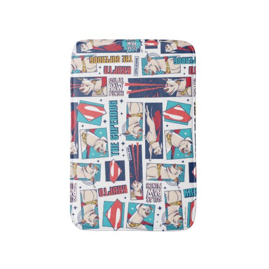 Krypto Comic Panel Muster Badematte (Vorderseite Vertikal)