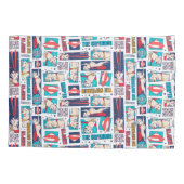 Krypto Comic Panel Muster Kissenbezug (Rückseite)