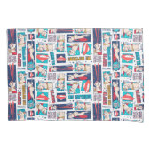 Krypto Comic Panel Muster Kissenbezug (Vorderseite)