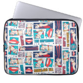 Krypto Comic Panel Muster Laptopschutzhülle (Vorderseite)