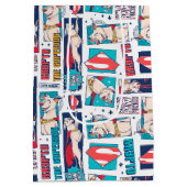 Krypto Comic Panel Muster Mittlere Geschenktüte (Rückseite)