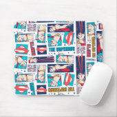 Krypto Comic Panel Muster Mousepad (Mit Mouse)