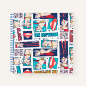 Krypto Comic Panel Muster Notizblock (Vorderseite)