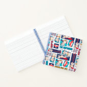 Krypto Comic Panel Muster Notizblock (Innenseite)