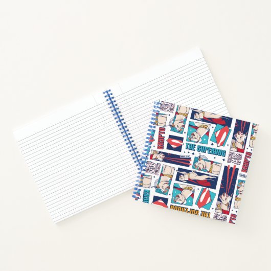 Krypto Comic Panel Muster Notizblock (Innenseite)