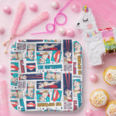 Krypto Comic Panel Muster Pappteller (Party)