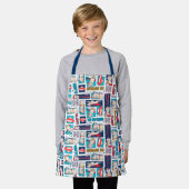 Krypto Comic Panel Muster Schürze (Getragen)