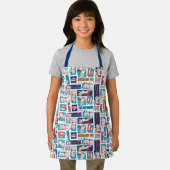 Krypto Comic Panel Muster Schürze (Insitu)