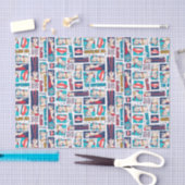 Krypto Comic Panel Muster Seidenpapier (Handwerk)