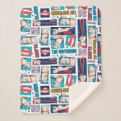 Krypto Comic Panel Muster Sherpadecke (Vorderseite)