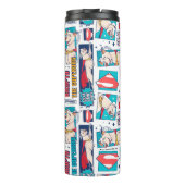 Krypto Comic Panel Muster Thermosbecher (Rückseite)