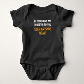 Krypto Crypto Trader Sprichwort Krypto Currency Mi Baby Strampler (Vorderseite)