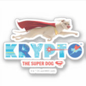 Krypto Der Super-Hund Aufkleber (Vorderseite)