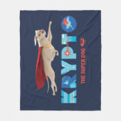 Krypto Der Super-Hund Fleecedecke (Vorderseite)