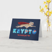 Krypto Der Super-Hund Karte (Gelbe Blume)