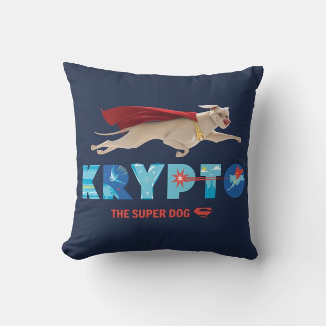 Krypto Der Super-Hund Kissen (Vorderseite)