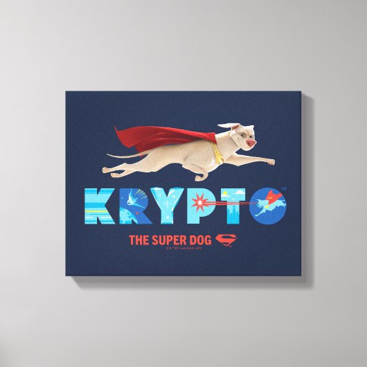 Krypto Der Super-Hund Leinwanddruck (Vorderseite)