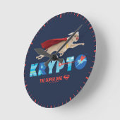 Krypto Der Super-Hund Runde Wanduhr (Winkel)