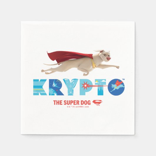 Krypto Der Super-Hund Serviette (Vorderseite)