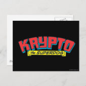 Krypto der Superhund Postkarte (Vorne/Hinten)