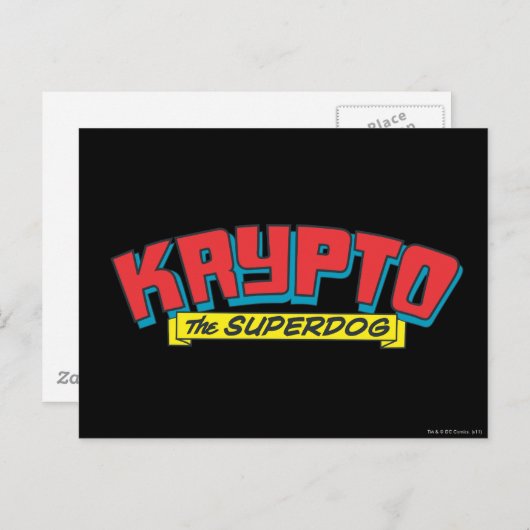 Krypto der Superhund Postkarte (Vorne/Hinten)