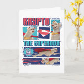 Krypto Die Super-Dog-Comic-Panels Karte (Gelbe Blume)