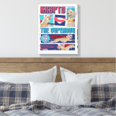 Krypto Die Super-Dog-Comic-Panels Leinwanddruck (Insitu (Schlafzimmer))