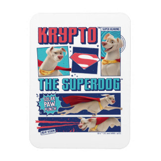 Krypto Die Super-Dog-Comic-Panels Magnet