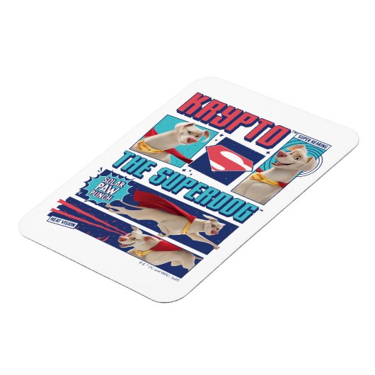Krypto Die Super-Dog-Comic-Panels Magnet (Linke Seite)