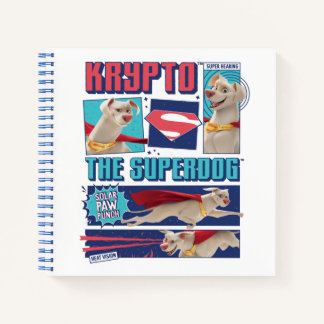 Krypto Die Super-Dog-Comic-Panels Notizblock