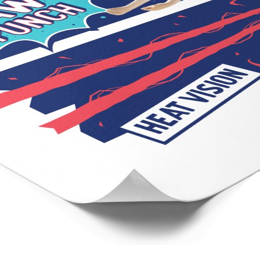 Krypto Die Super-Dog-Comic-Panels Poster (Ecke)