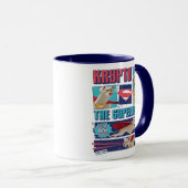 Krypto Die Super-Dog-Comic-Panels Tasse (VorderseiteRechts)
