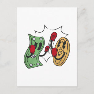 Krypto Fight Club Postkarte
