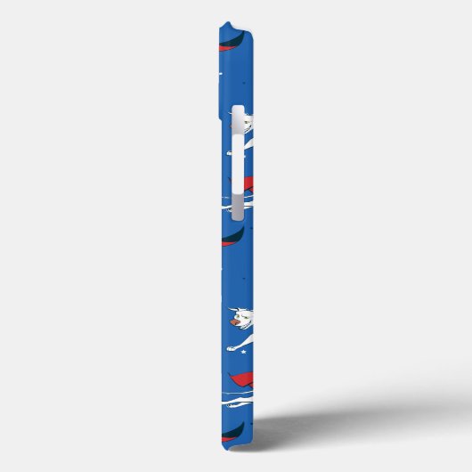 Krypto Flying Pattern Case-Mate iPhone Hülle (Rückseite / Links)