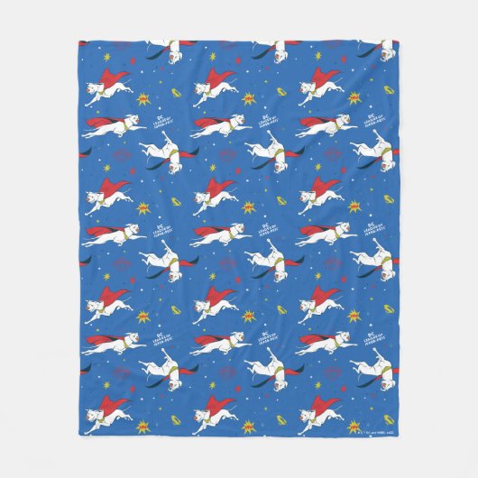 Krypto Flying Pattern Fleecedecke (Vorderseite)