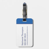 Krypto Flying Pattern Gepäckanhänger (Rückseite vertikal)