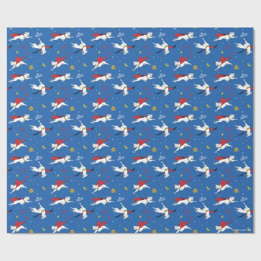 Krypto Flying Pattern Geschenkpapier (Flach)