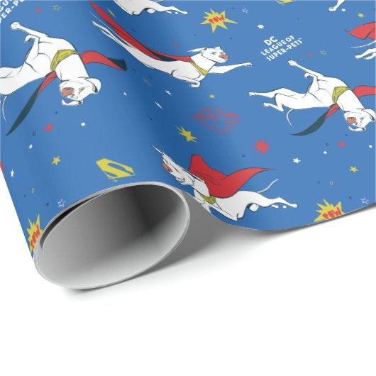 Krypto Flying Pattern Geschenkpapier (Rolleneckpunkt)