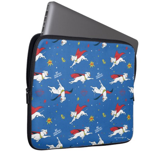 Krypto Flying Pattern Laptopschutzhülle (Vorne Rechts)