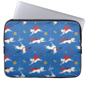 Krypto Flying Pattern Laptopschutzhülle (Vorderseite)