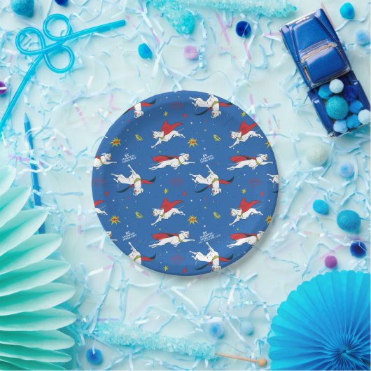 Krypto Flying Pattern Pappteller (Party)