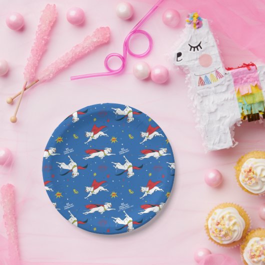 Krypto Flying Pattern Pappteller (Party)