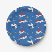 Krypto Flying Pattern Pappteller (Vorderseite)