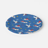 Krypto Flying Pattern Pappteller (Schrägansicht)