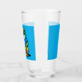 Krypto Frog - Funny Pixel Art Digital Währung Glas (Links)