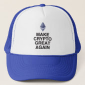 Krypto Great Again Ethereum Truckerkappe (Vorderseite)